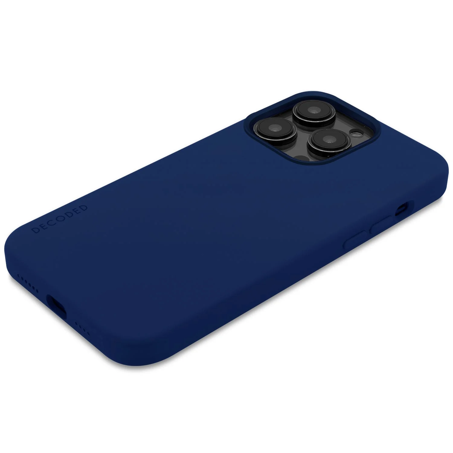 AntiMicrobial Silicone Back Case | Navy Peony | iPhone 14 Pro | D23IPO14PBCS9NE - Image 6