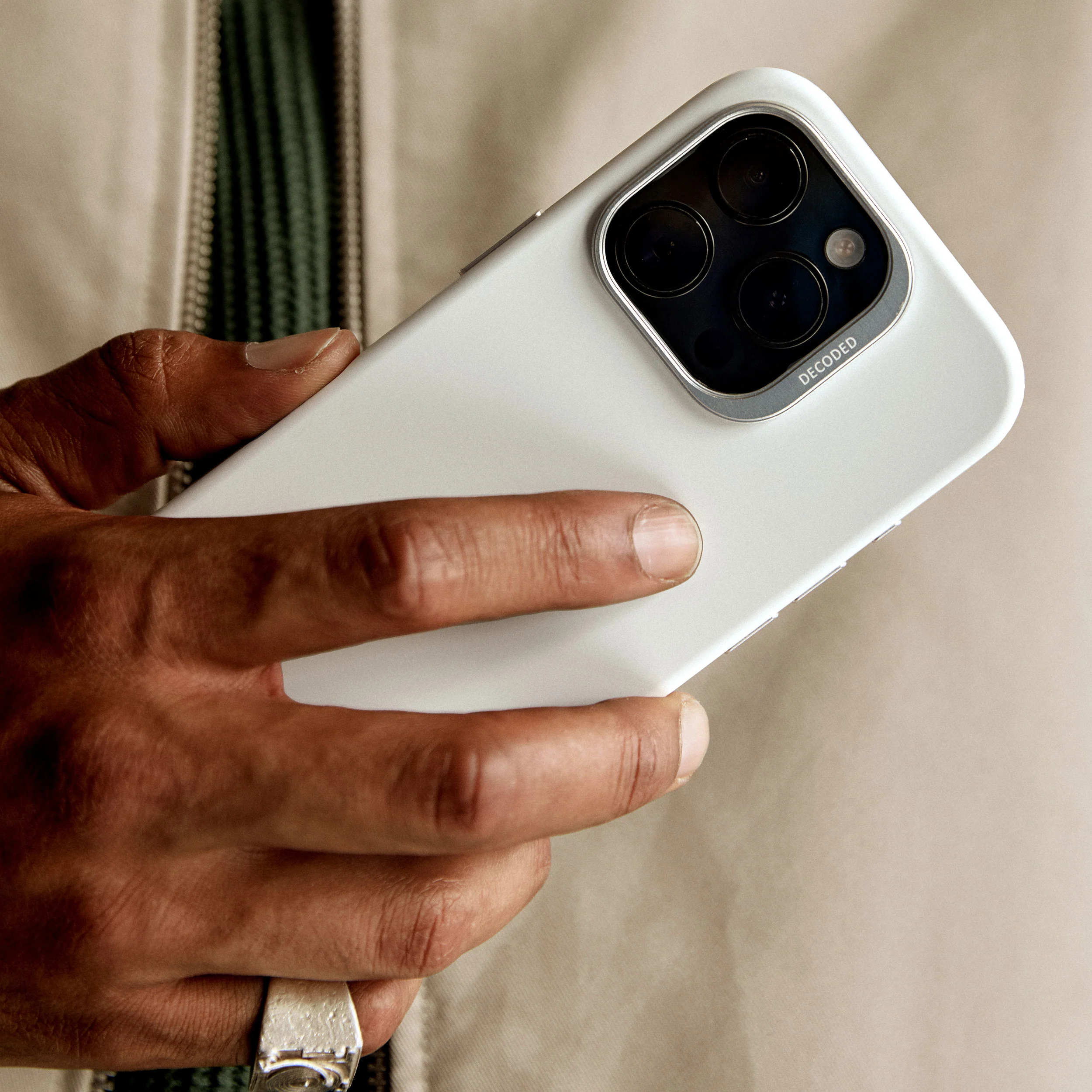 AntiMicrobial Silicone Case | Stone Grey | iPhone 16 Pro Max | D25IPO16PMBCS9SY - Image 5