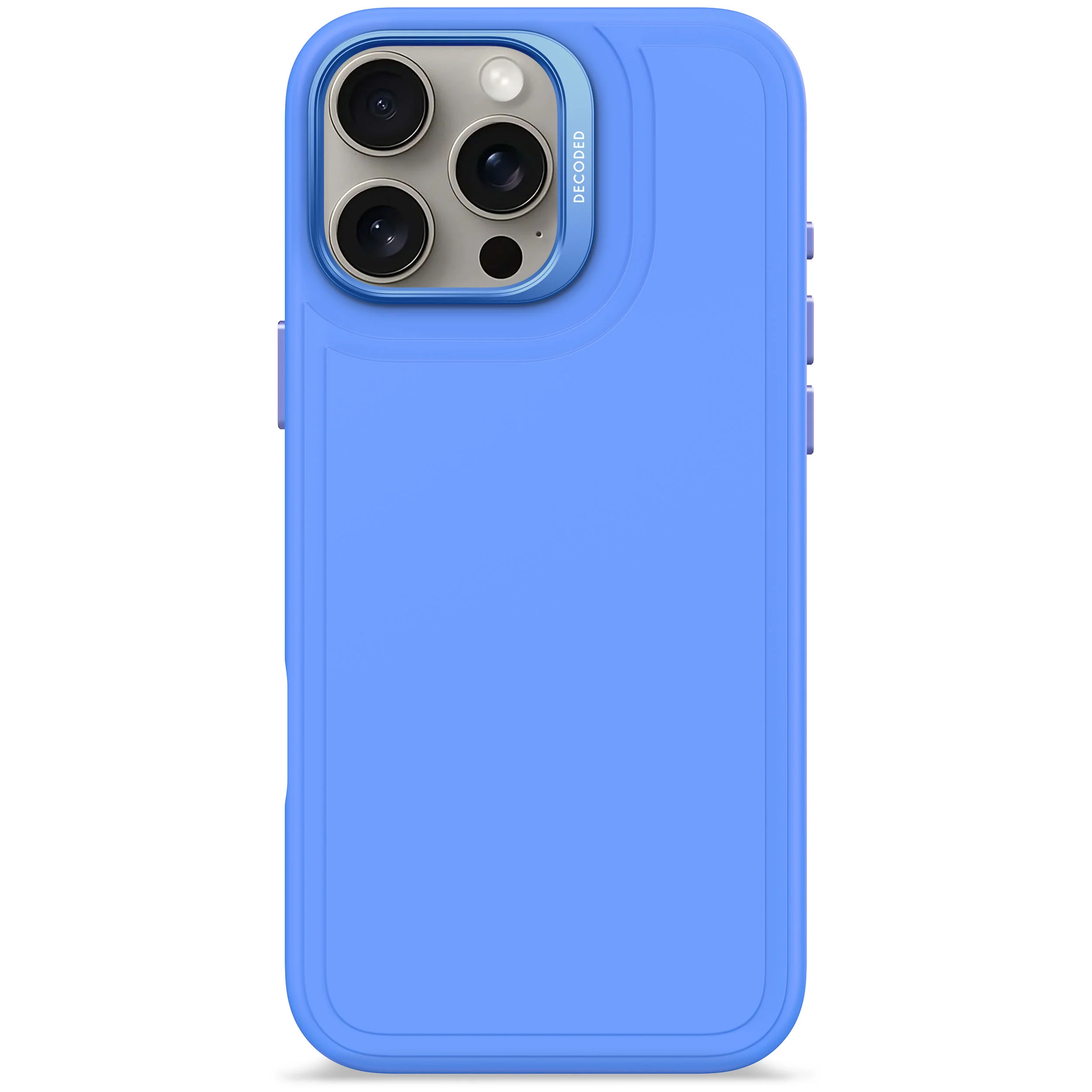 AntiMicrobial Silicone Stacks Case | Super Sonic Blue | iPhone 16 Pro Max | D25IPO16PMBCST9SC