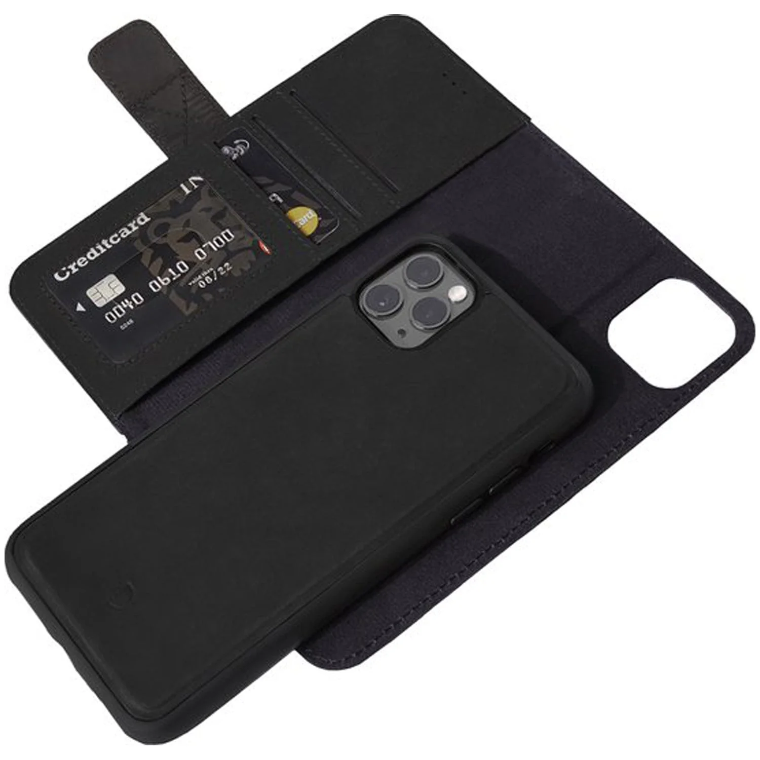 Leather Detachable Wallet | Black - Image 10