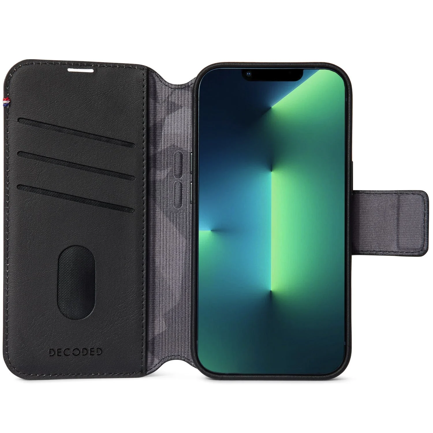 Leather Detachable Wallet | Black Case | iPhone 14 | D23IPO14DW5BK - Image 3