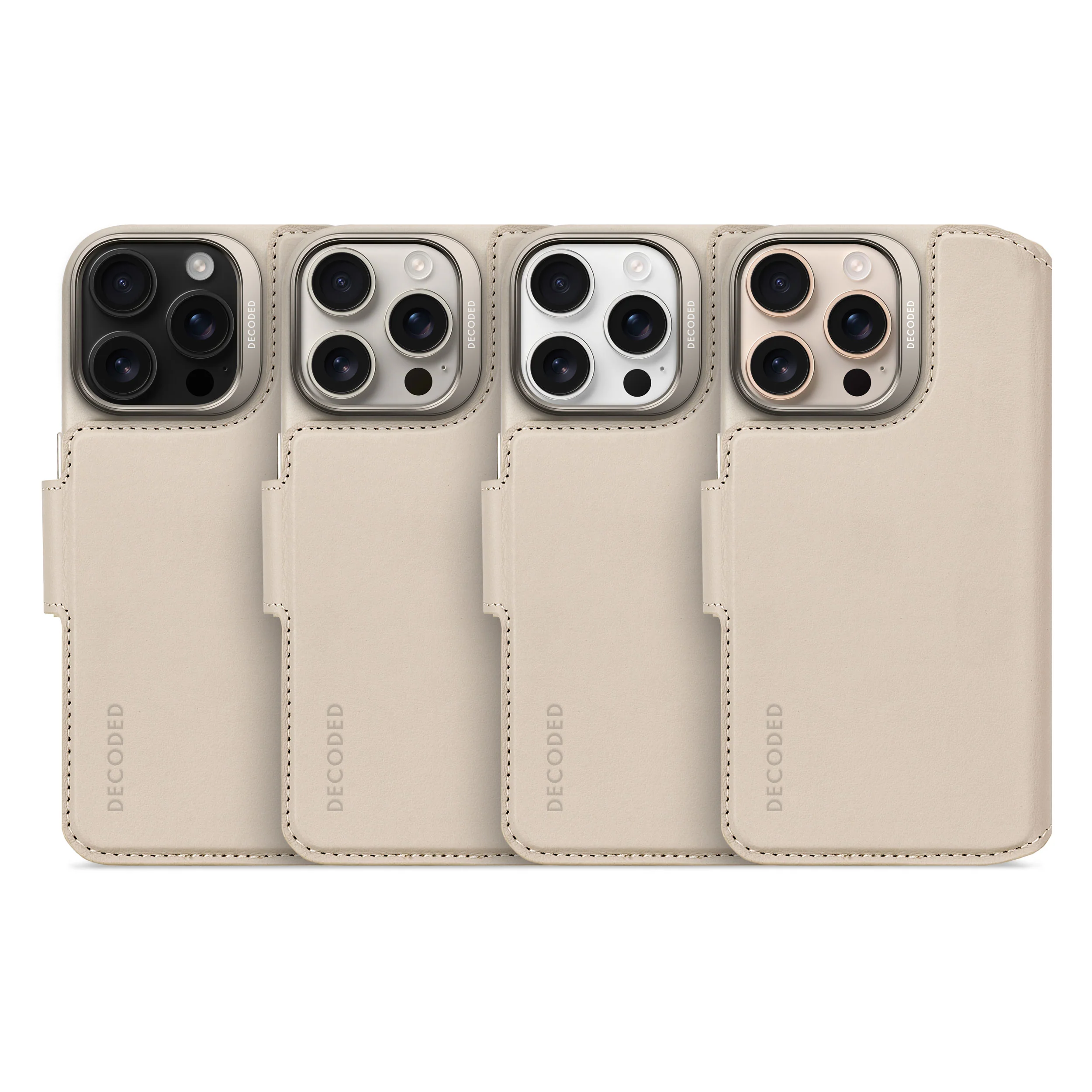 Leather Detachable Wallet Case | Clay Beige | iPhone 16 Pro | D25IPO16PDW5CY - Image 10