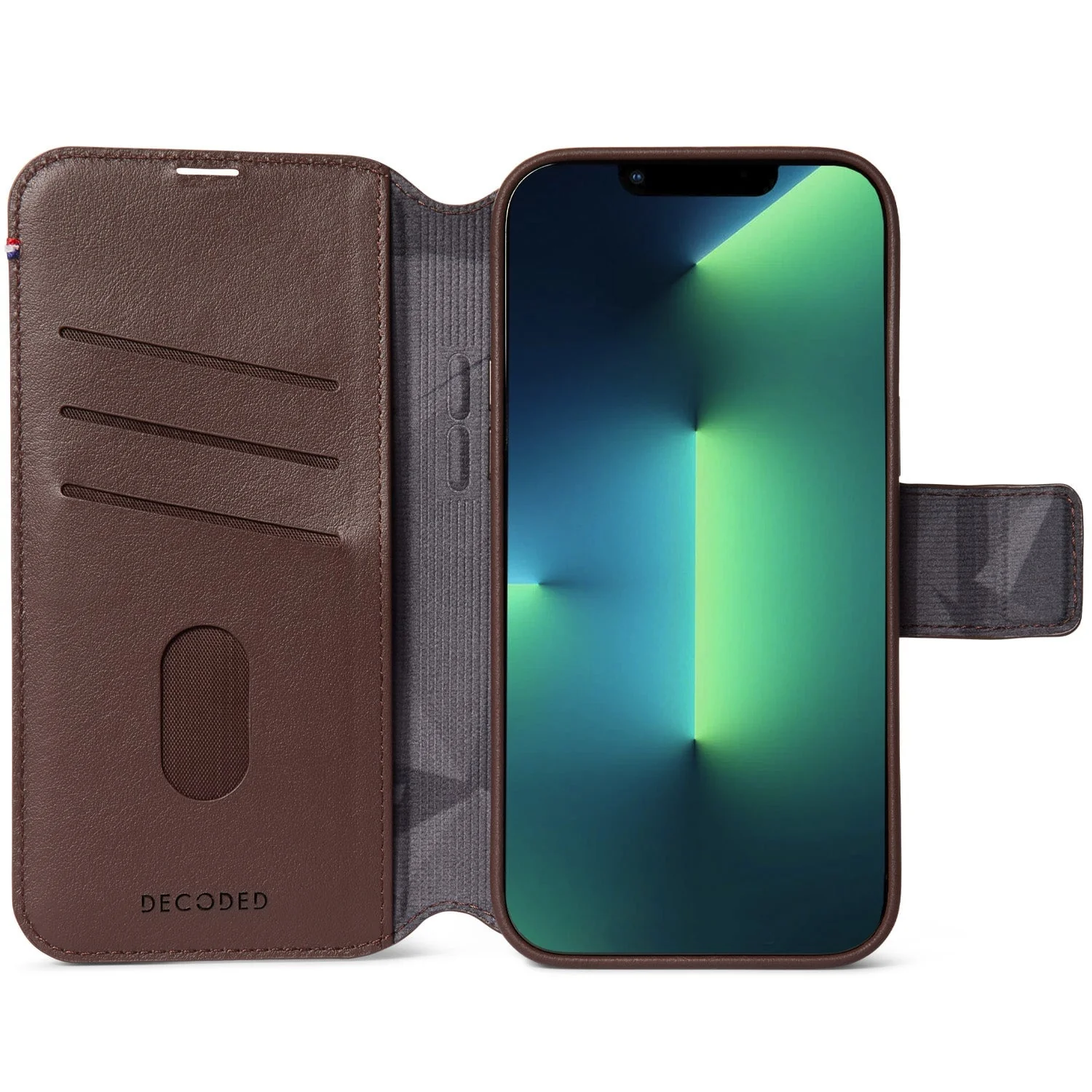 Leather Detachable Wallet Case | Chocolate Brown | iPhone 14 Pro | D23IPO14PDW5CHB - Image 4