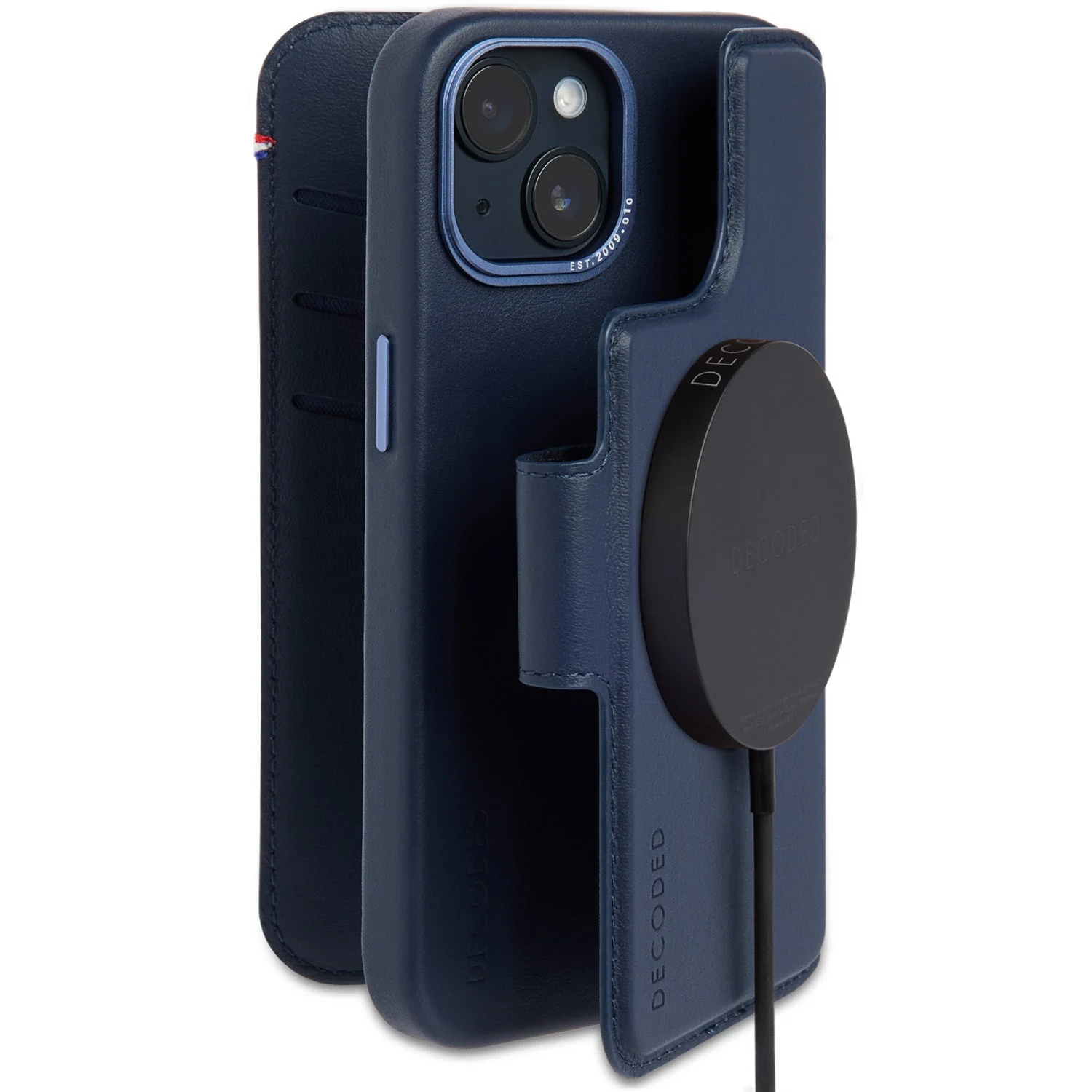 Leather Detachable Wallet Case | Navy | iPhone 14 Plus | D23IPO14MDW5NY - Image 2