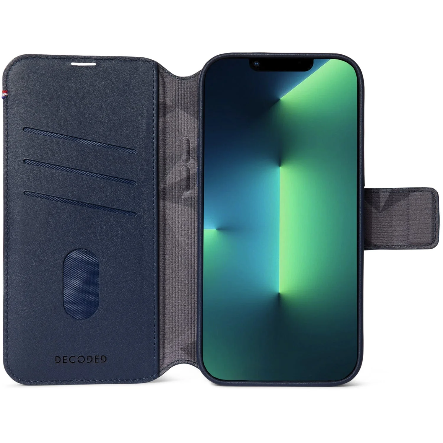 Leather Detachable Wallet Case | Navy | iPhone 14 Pro | D23IPO14PDW5NY - Image 3