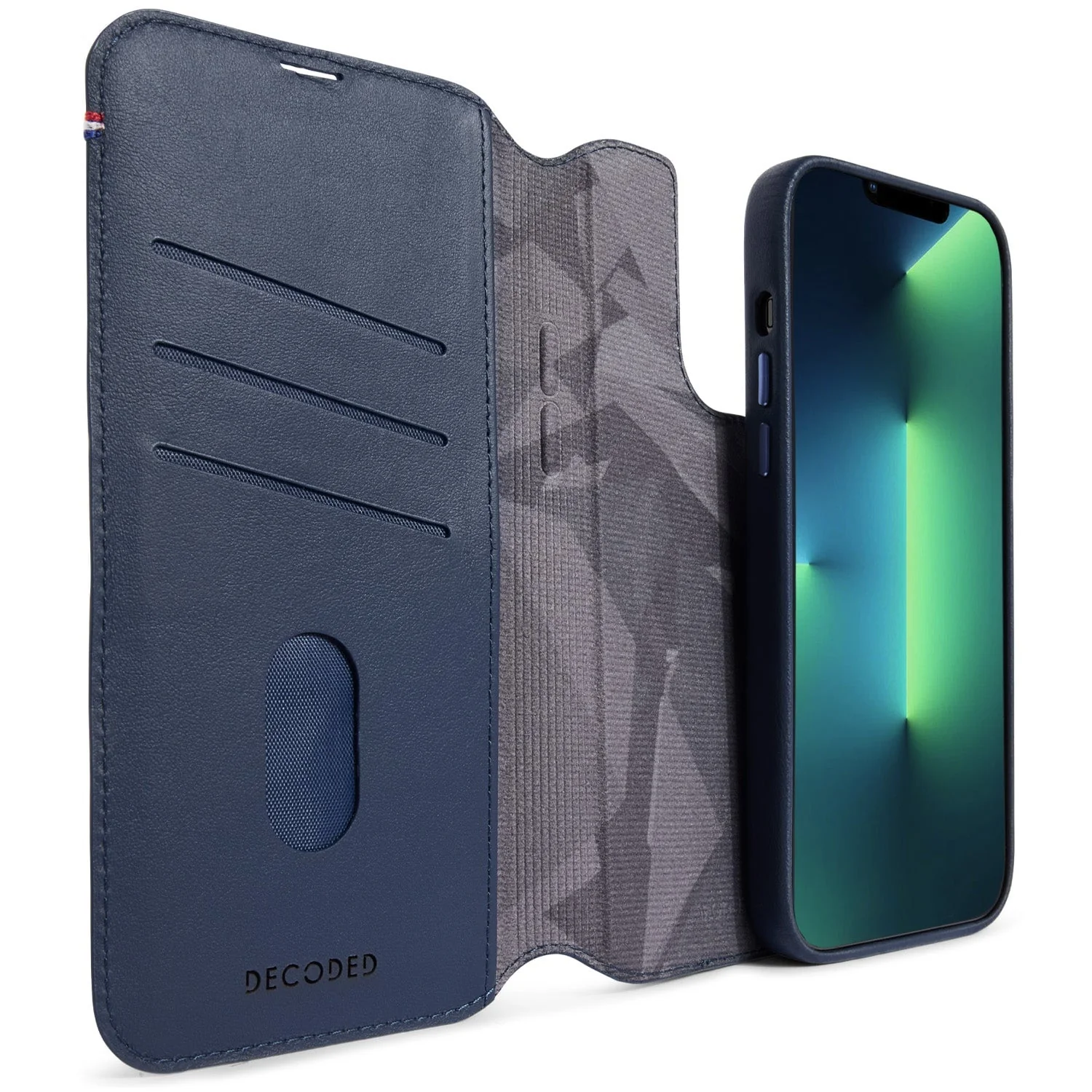 Leather Detachable Wallet Case | Navy | iPhone 14 Pro | D23IPO14PDW5NY - Image 4