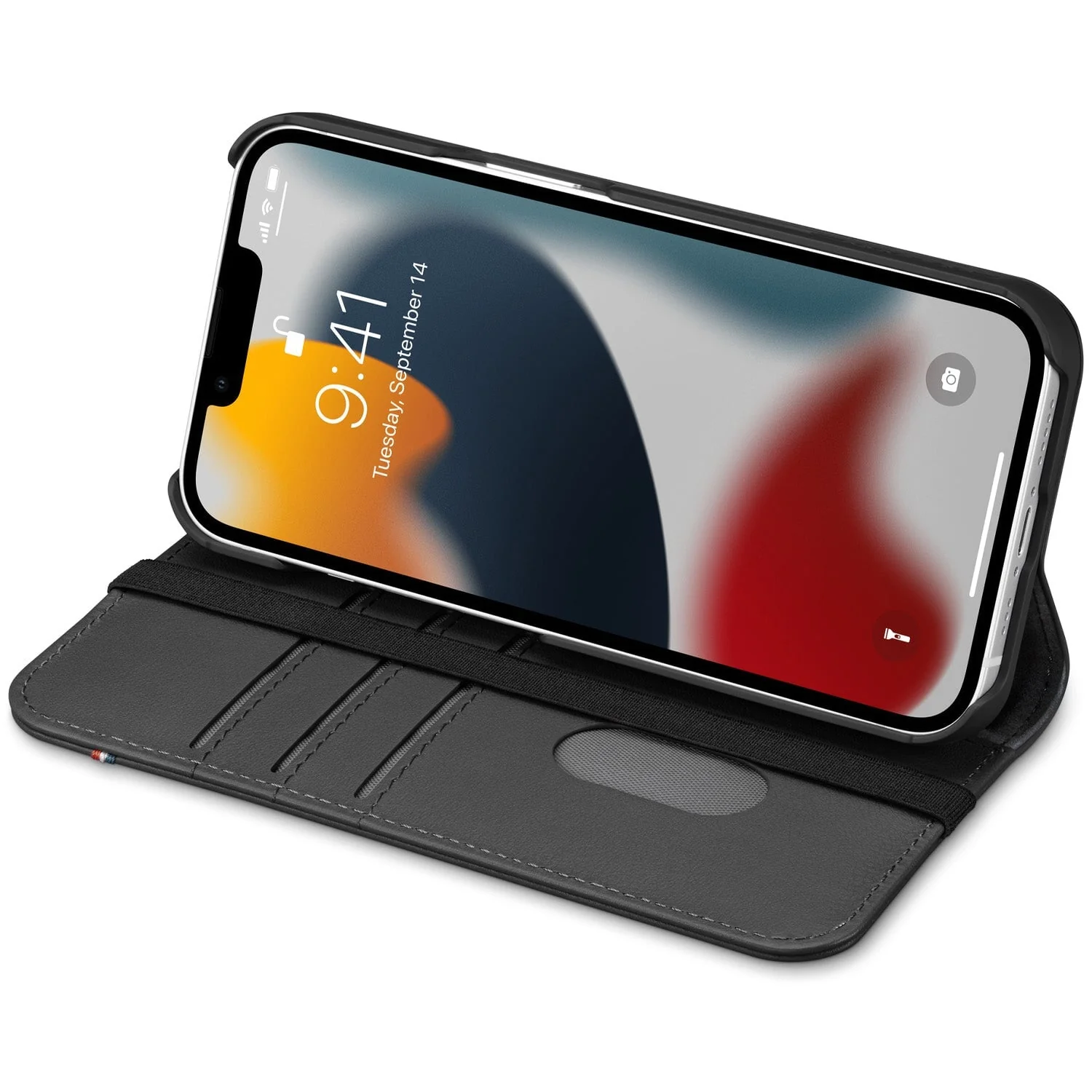 Leather Wallet Case | Black | iPhone 13 mini | DA22IPO54CW3BK - Image 3