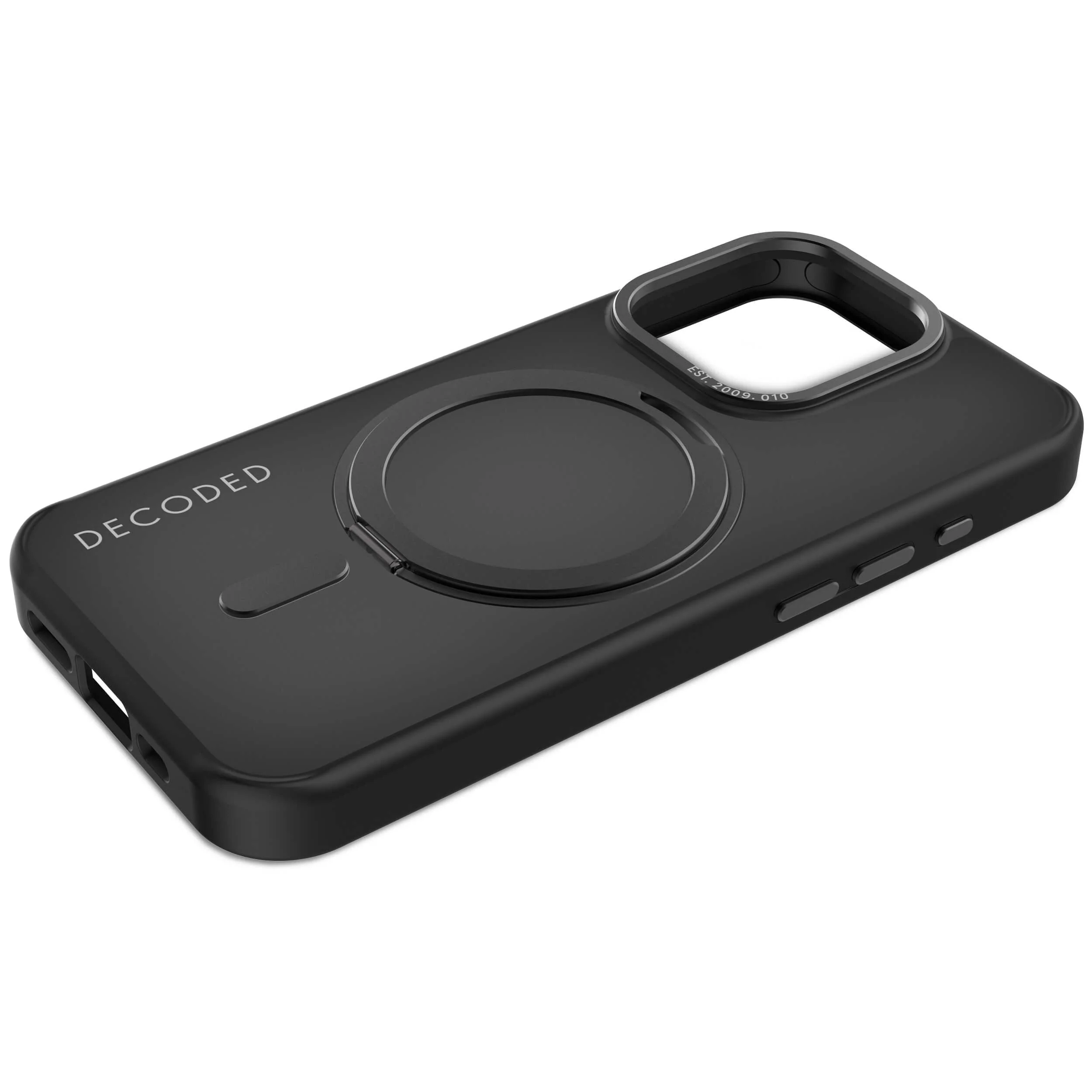 Recycled Plastic Transparent Loop Stand Back Case | Transparent Black | iPhone 15 Pro | D24IPO15PLSBC1FK - Image 9