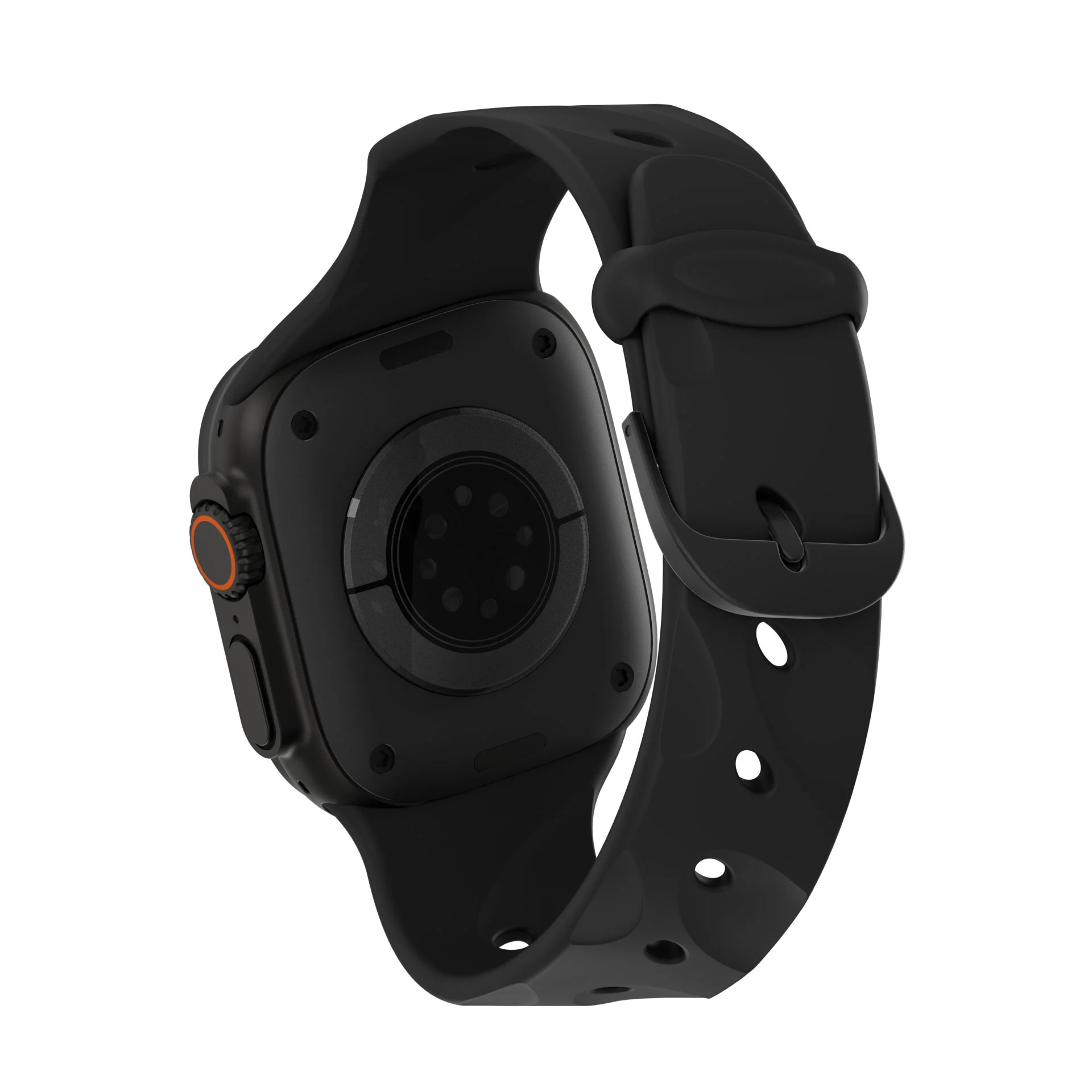 Silicone Ares Splice Buckle Watch Band | Black | 44mm to 49mm | D26AWS46ABS2BK - Image 3