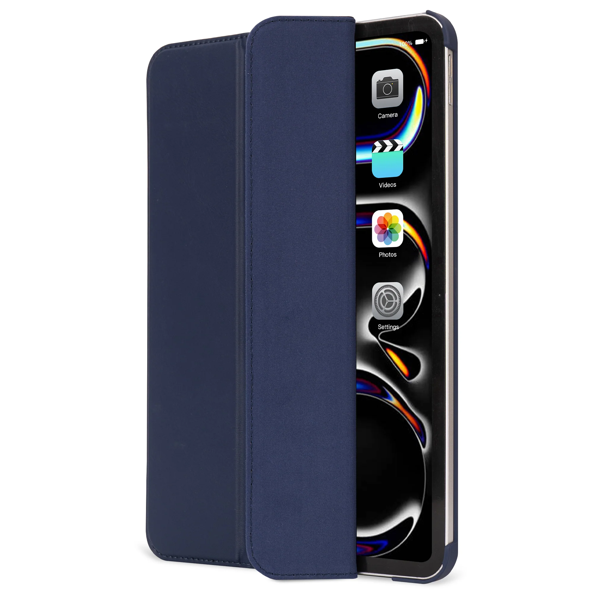 Textured Silicone Slim Cover | Navy Peony | iPad Pro 13" M4 & M5 | D24IPAP129SC1NE - Image 5