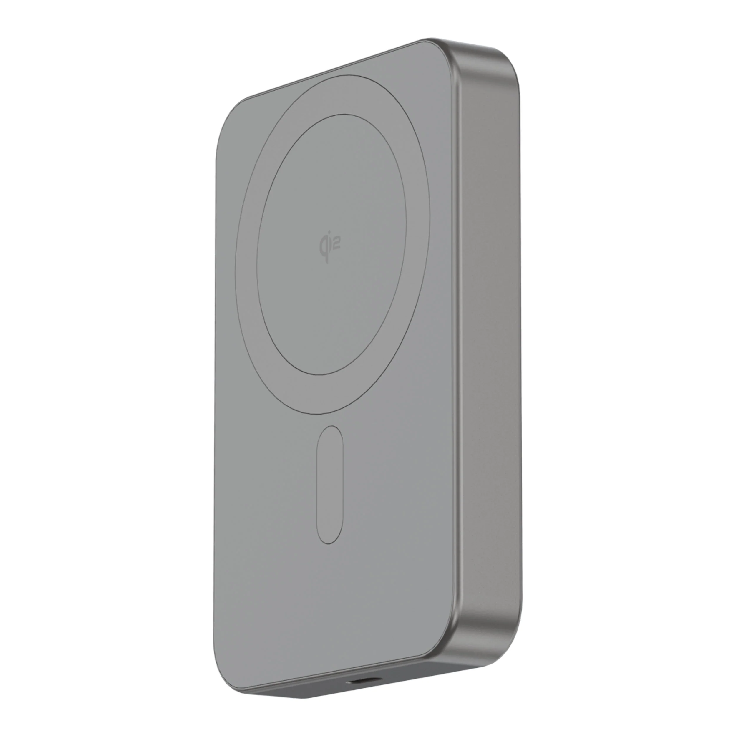 Aluminum Slim Qi2 Wireless Powerbank 10.000 mAh | Titanium | D25MSPB10TM - Image 3